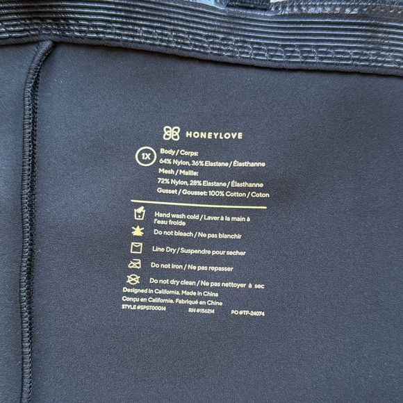 NWOT💕HONEYLOVE SuperPower Girl-Short in Runway Size 1X - Picture 10 of 12